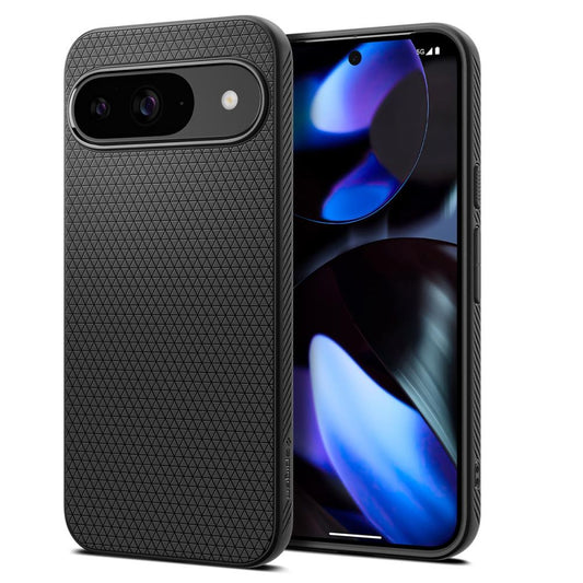 Case for Google Pixel 9/9 Pro, Spigen, Liquid Air Matte, Black ACS07682 