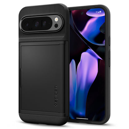 Case for Google Pixel 9 Pro XL, Spigen, Slim Armor CS, Black ACS07729