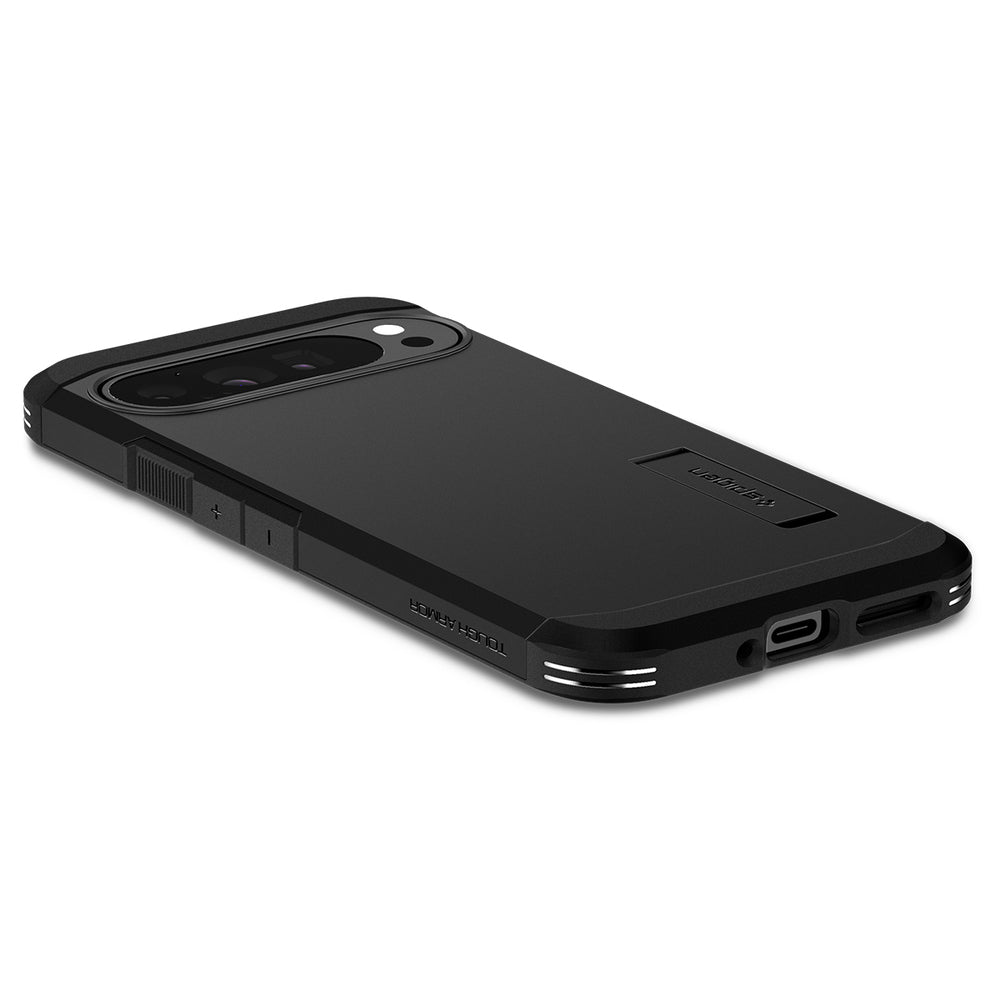 Case for Google Pixel 9 Pro XL, Spigen, Tough Armor, Black ACS07726