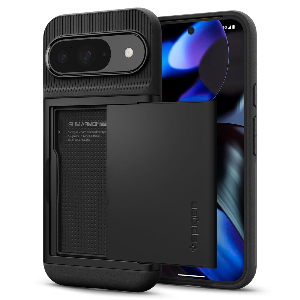 Case for Google Pixel 9 / 9 Pro, Spigen, Slim Armor CS, Black ACS07695