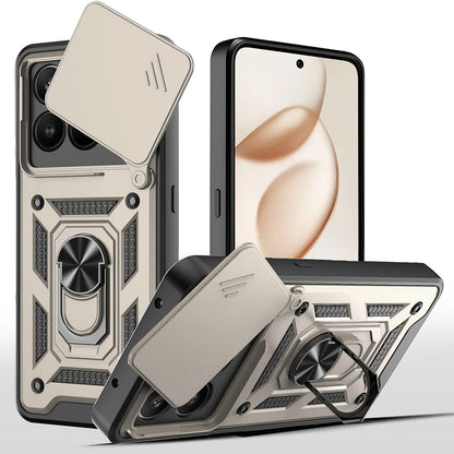 Case for Honor 400 Smart 4G / X7d 4G / 400 Smart 5G, Techsuit, CamShield, Gold