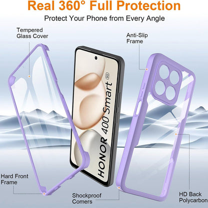 Case for Honor 400 Smart 4G / X7d 4G / 400 Smart 5G, Techsuit, ColorVerse 360, Purple