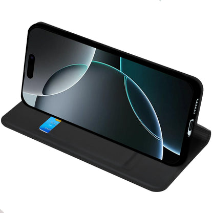 Case for Honor 600 Pro, Techsuit, Magskin Book, Black