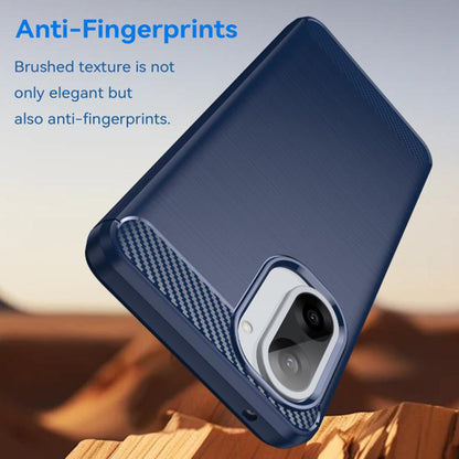 Case for Honor X5c Plus, Techsuit, Carbon, Blue