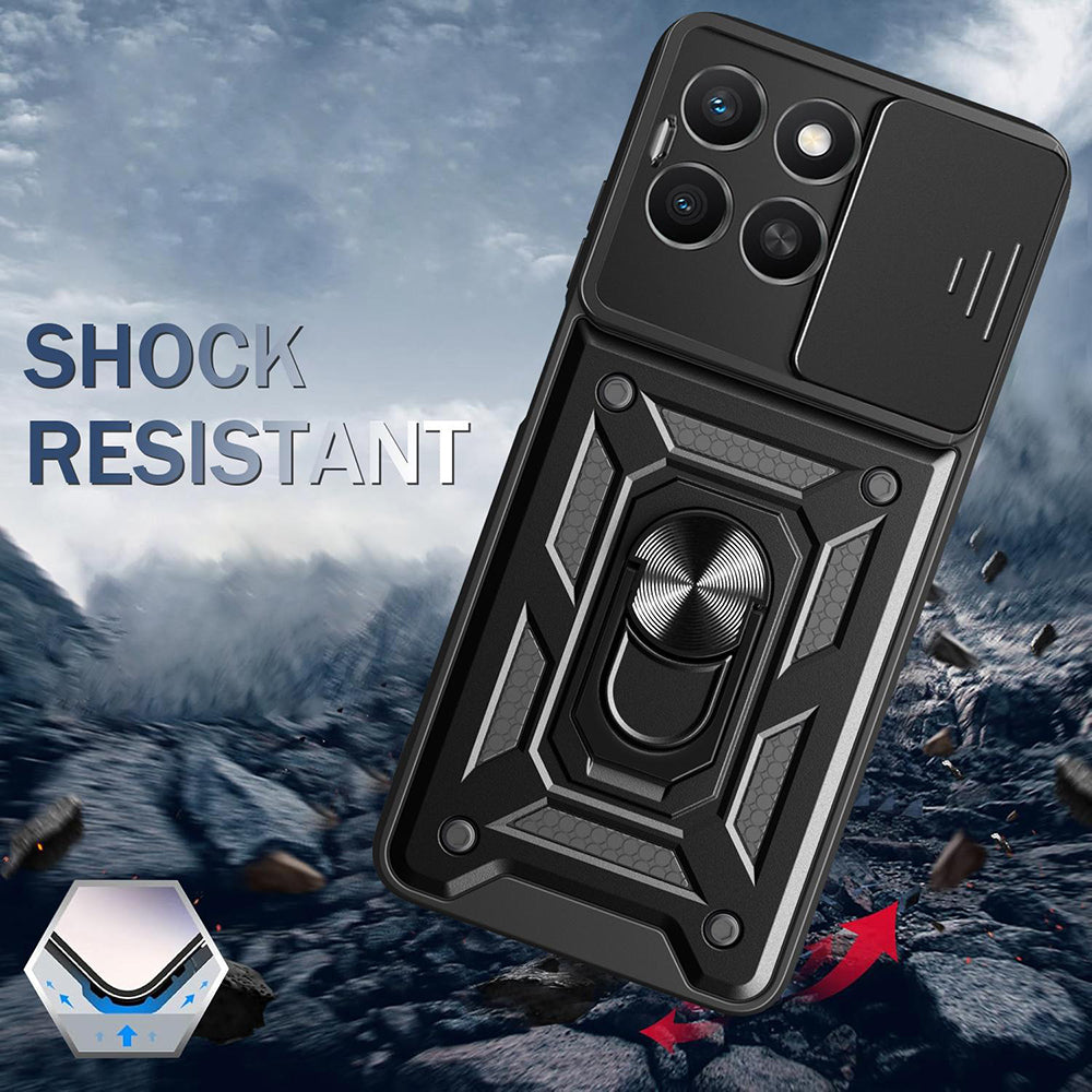 Case for Honor X8c, Techsuit, CamShield, Pink