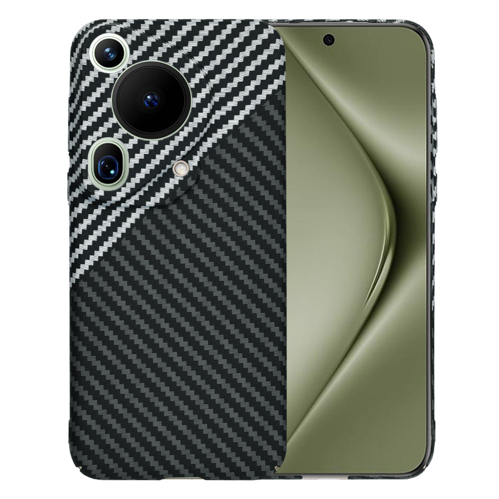 Case for Huawei Pura 70 Ultra, Techsuit, Carbonite FiberShell, Black Gray