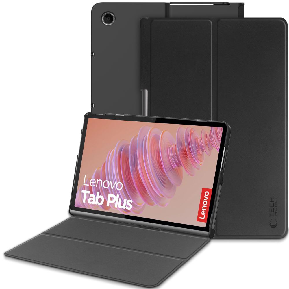 Case for Lenovo Tab Plus 11.5inch, Tech-Protect, SmartCase, Black