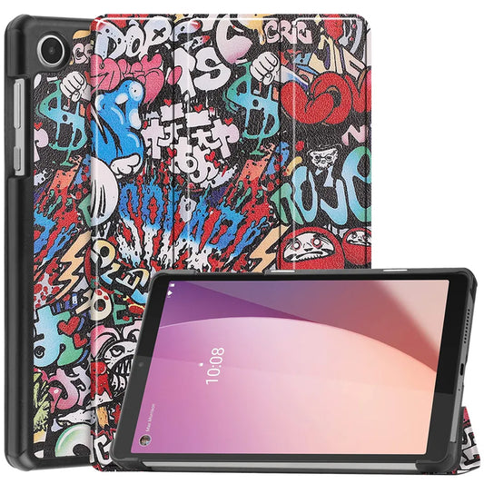 Case for Lenovo Tab M8 (4th Gen), Techsuit, FoldPro Urban Vibe, Multicolor