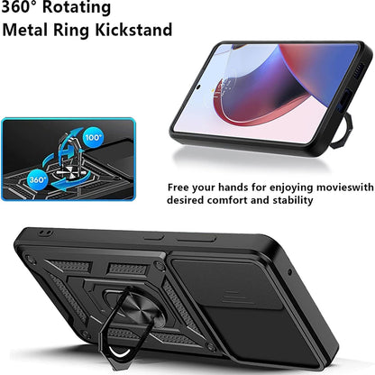 Case for Motorola Edge 30 Ultra, Techsuit, CamShield, Black