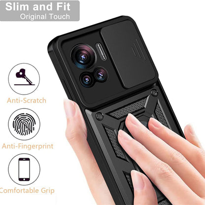 Case for Motorola Edge 30 Ultra, Techsuit, CamShield, Black