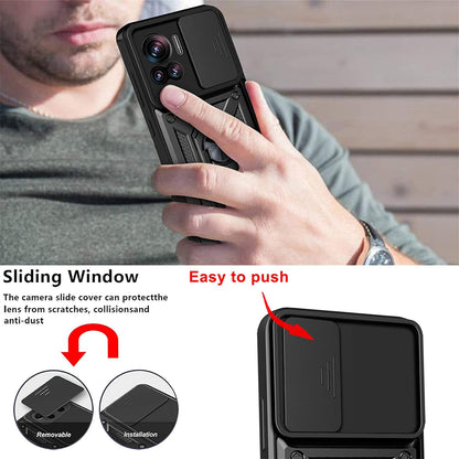 Case for Motorola Edge 30 Ultra, Techsuit, CamShield, Black