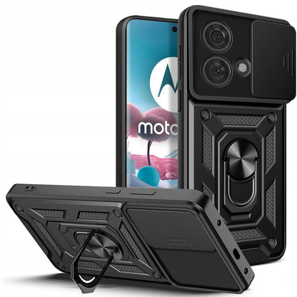 Case for Motorola Edge 40 Neo, Techsuit, CamShield, Black
