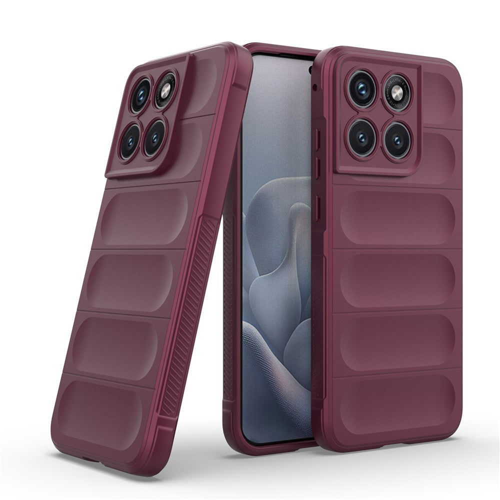 Case for Motorola Edge 70 Fusion, Techsuit, Magic Shield, Burgundy
