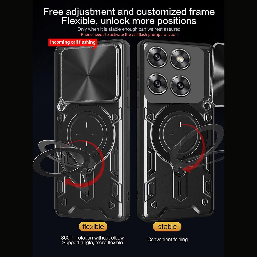 Case for Motorola Edge 70, Techsuit, CamGuard Pro, Red