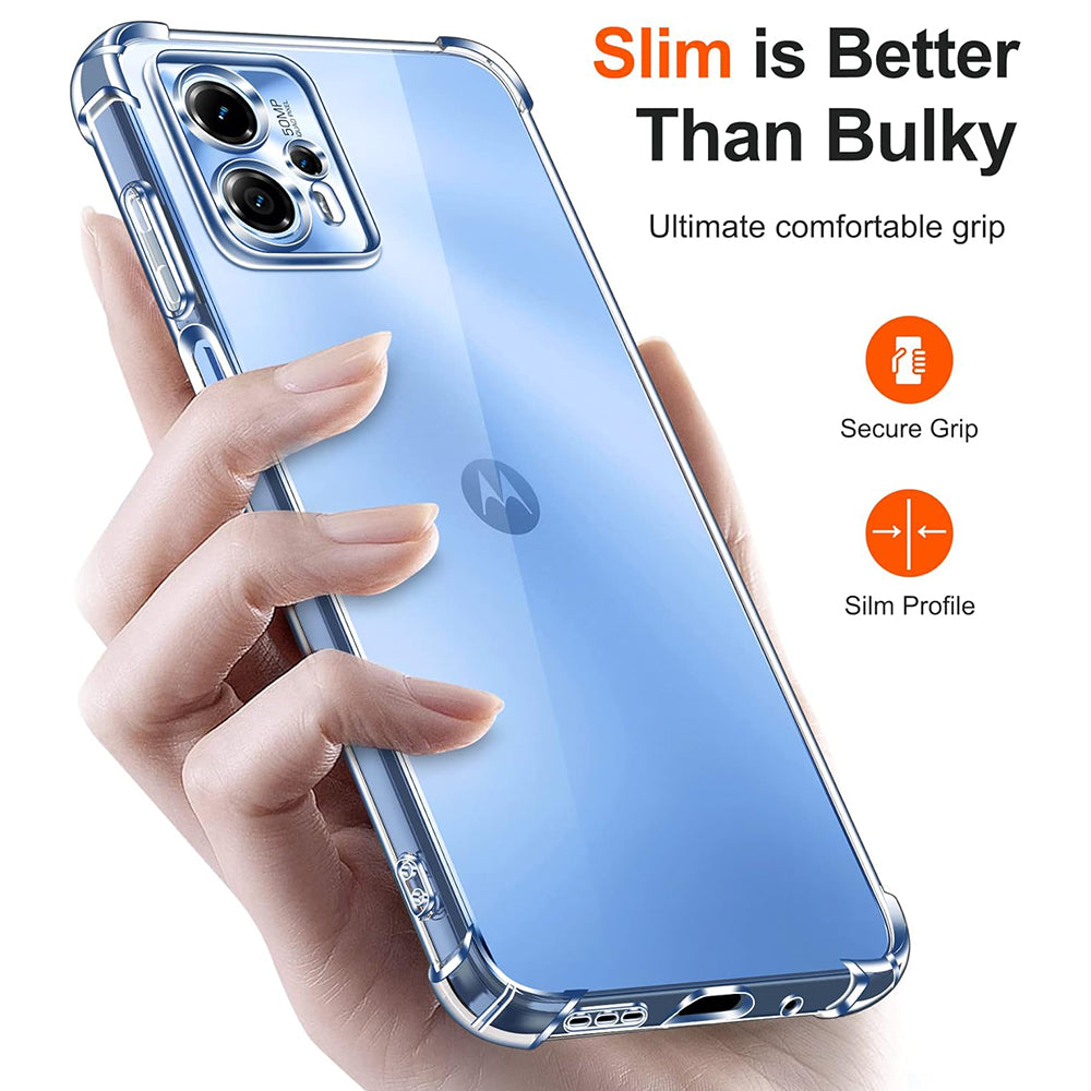 Case for Motorola Moto G24 Power, Techsuit, Shockproof Clear, Transparent