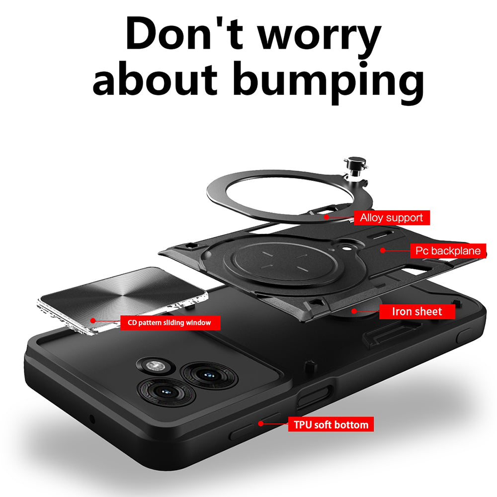 Case for Motorola Moto G35, Techsuit, CamGuard Pro, Rose Gold