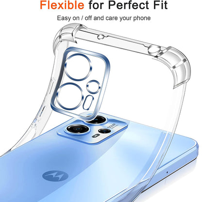Case for Motorola Moto G35, Techsuit, Shockproof Clear, Transparent