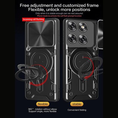 Case for Motorola Moto G67 Power / G57 Power, Techsuit, CamGuard Pro, Black