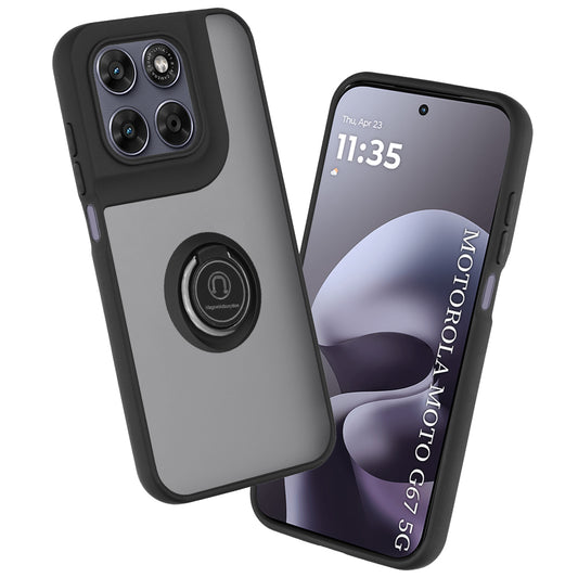 Case for Motorola Moto G77 / G67, Techsuit, Glinth, Black