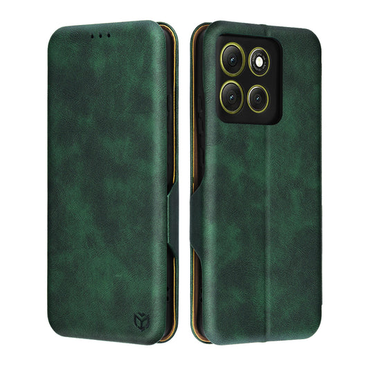Case for Motorola Moto G86, Techsuit, Safe Wallet Plus, Green