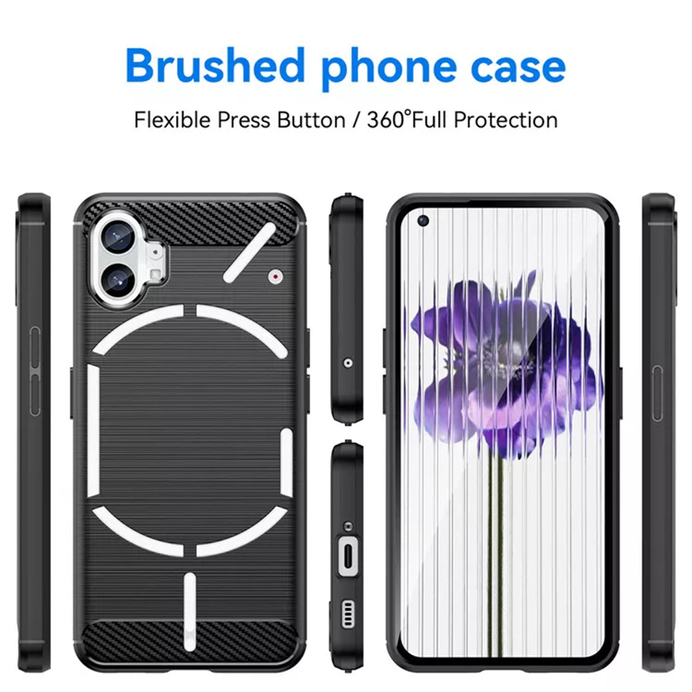 Case for Nothing Phone (1), Techsuit, Carbon, Black