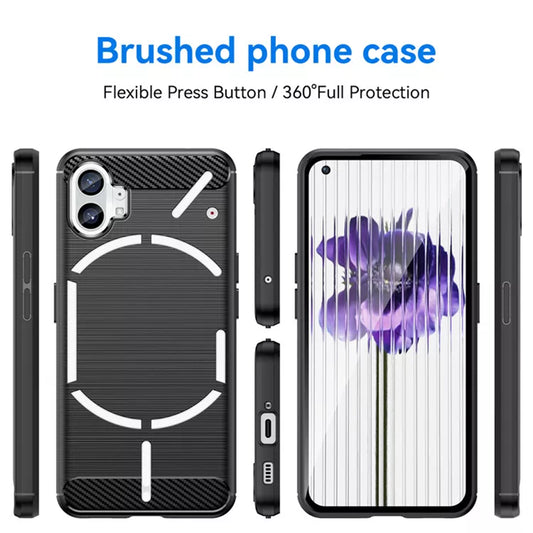 Case for Nothing Phone (1), Techsuit, Carbon, Black