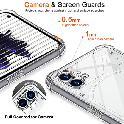 Case for Nothing Phone (1), Techsuit, Shockproof Clear, Transparent