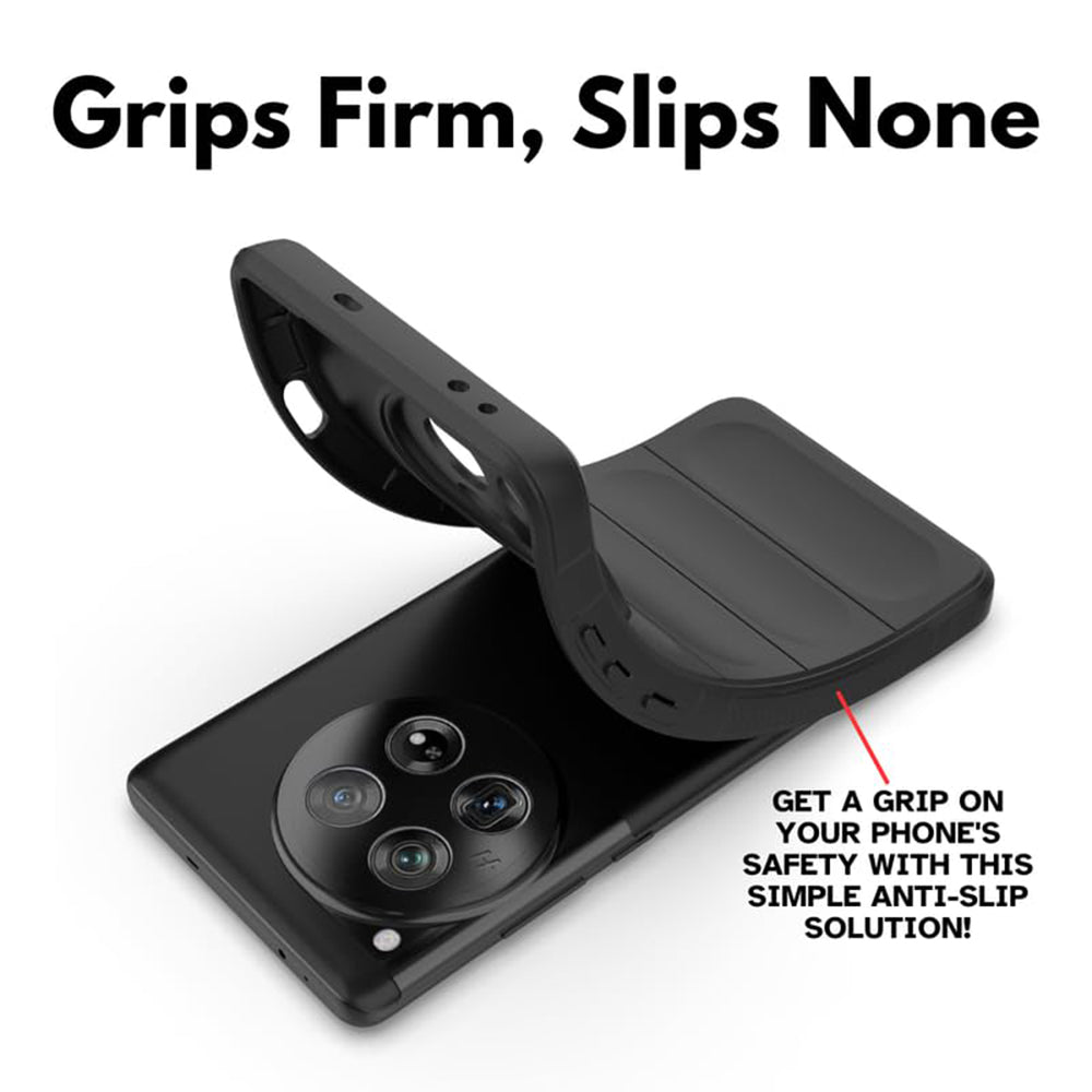 Case for OnePlus 12, Techsuit, Magic Shield, Black