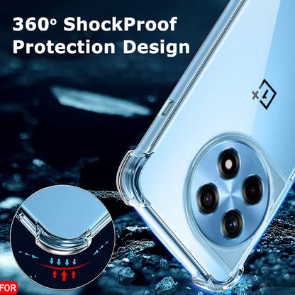 Case for OnePlus 12R, Techsuit, Shockproof Clear, Transparent