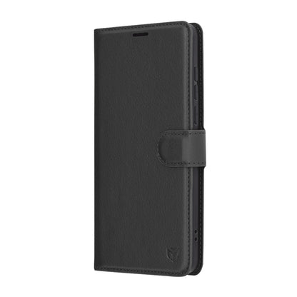 Case for OnePlus 13, Techsuit, Leather Folio, Black