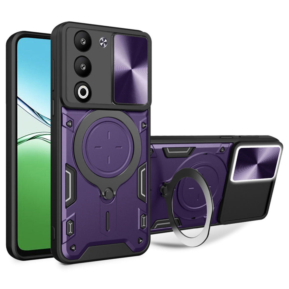 Case for Oppo A5 4G / A5 5G, Techsuit, CamGuard Pro, Purple