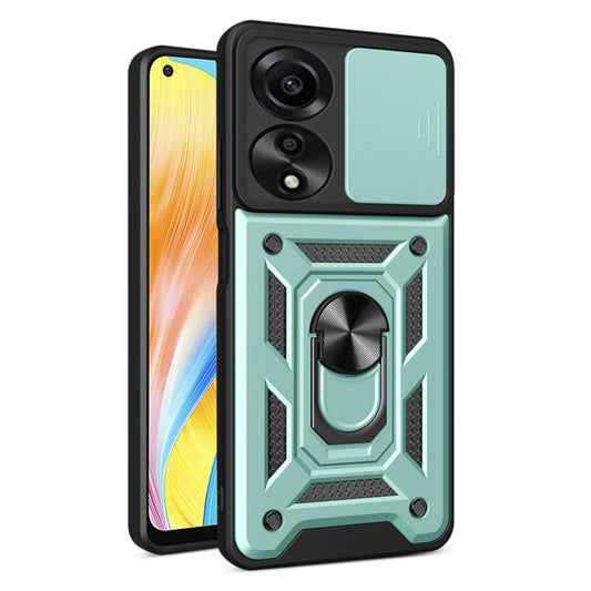 Case for Oppo A78 4G, Techsuit, CamShield, Green