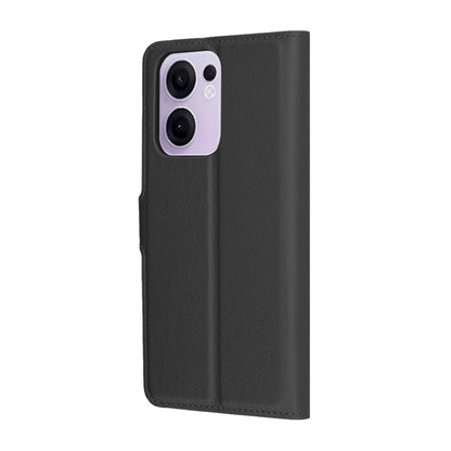 Case for Oppo Reno13 FS 5G / Reno13 F 4G / Reno13 F, Techsuit, Leather Folio, Black