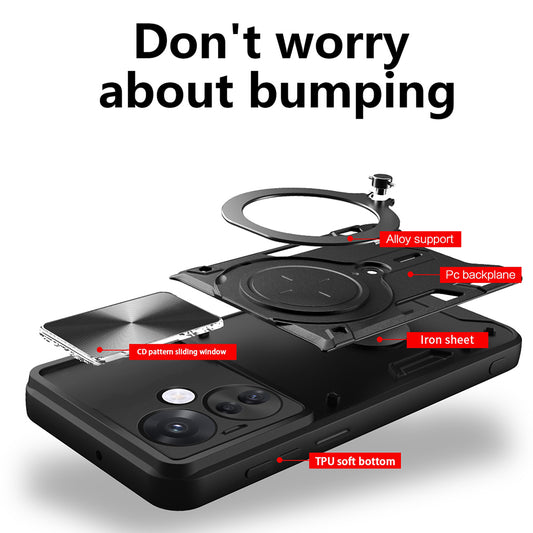 Case for Oppo Reno13, Techsuit, CamGuard Pro, Red