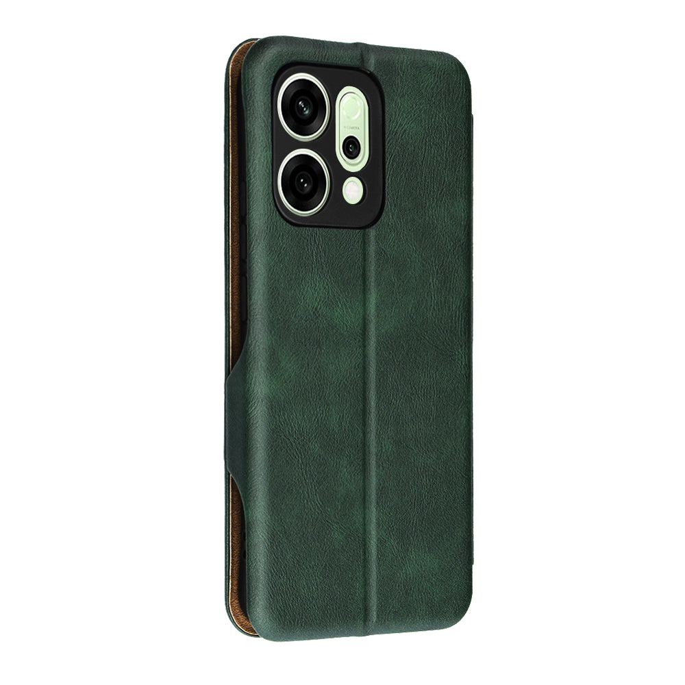 Case for Oppo Reno14, Techsuit, Safe Wallet Plus, Green