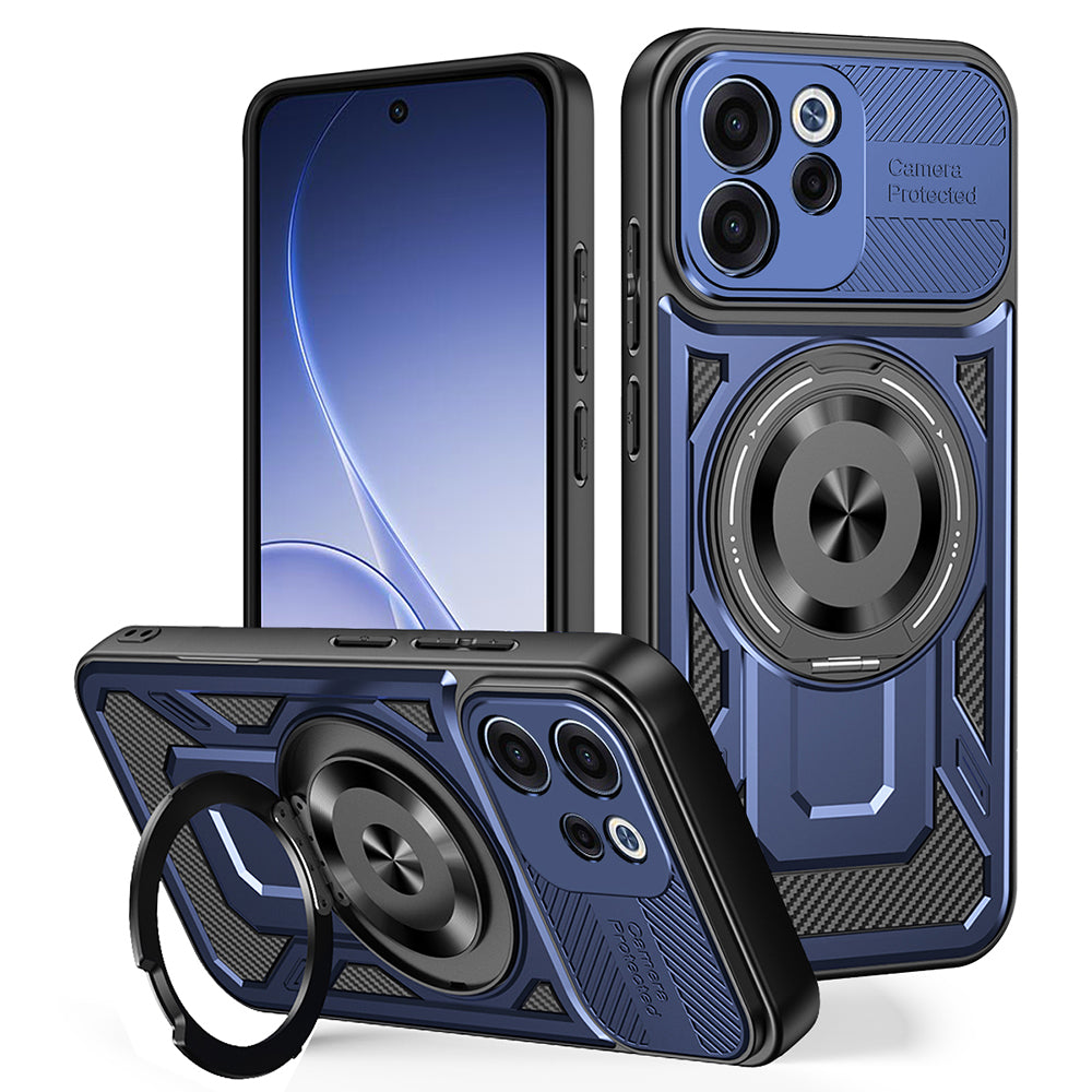 Case for Oppo Reno15 FS / Reno15 F, Techsuit, RuggedCam, Blue