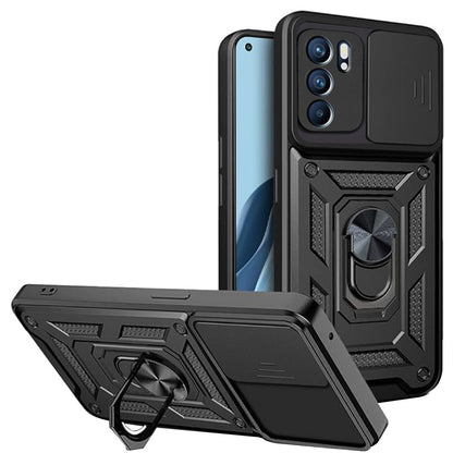 Case for Oppo Reno6 5G, Techsuit, CamShield, Black