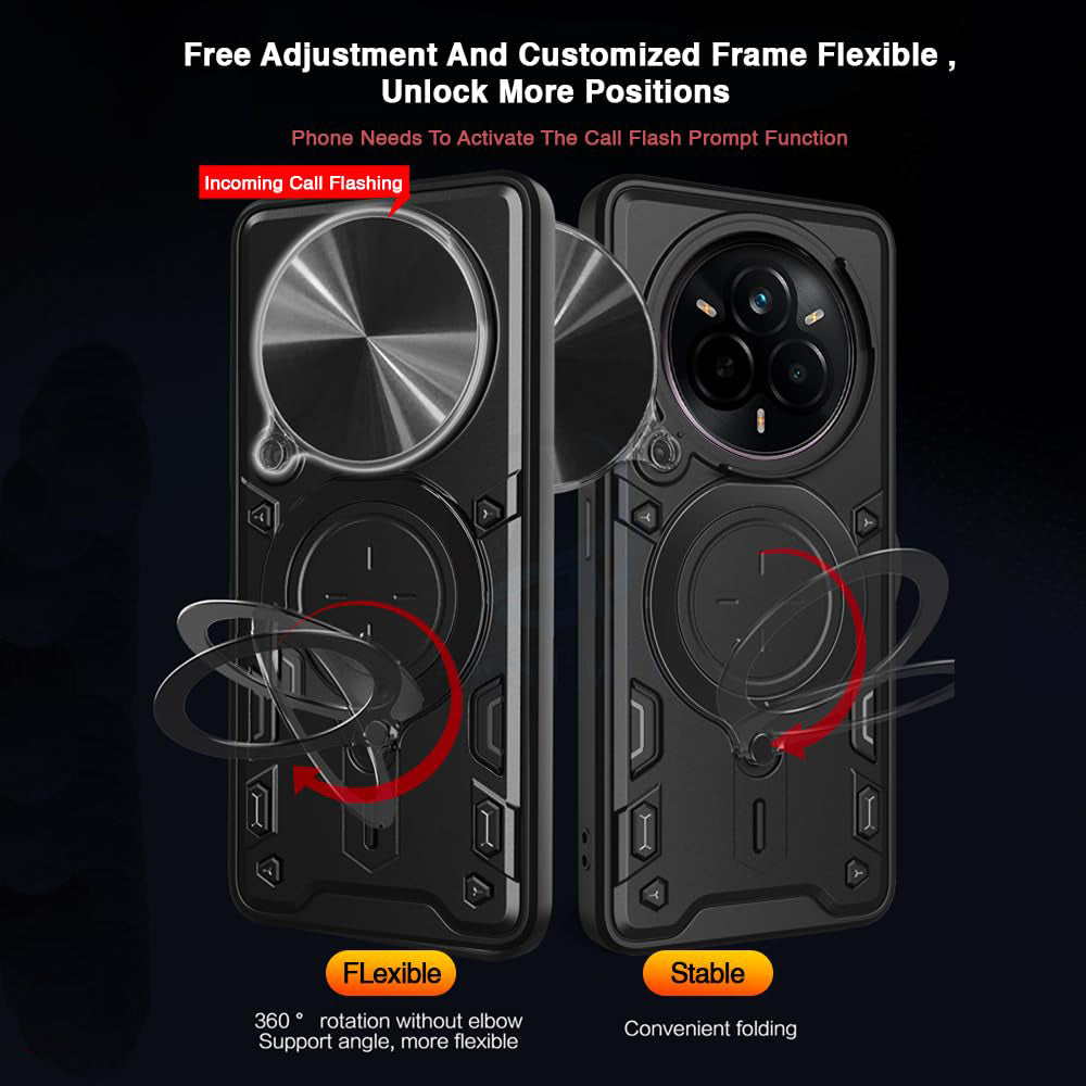 Case for Realme 14 Pro+, Techsuit, CamGuard Pro, Black