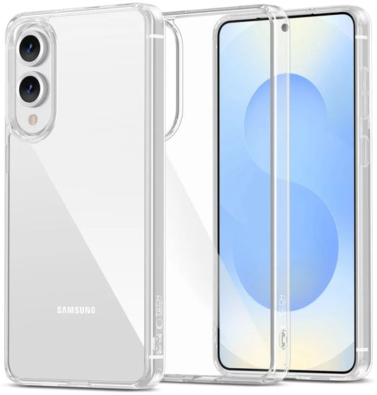 Case for Samsung Galaxy S25 Edge S937, Tech-Protect, Flexair Hybrid, Transparent