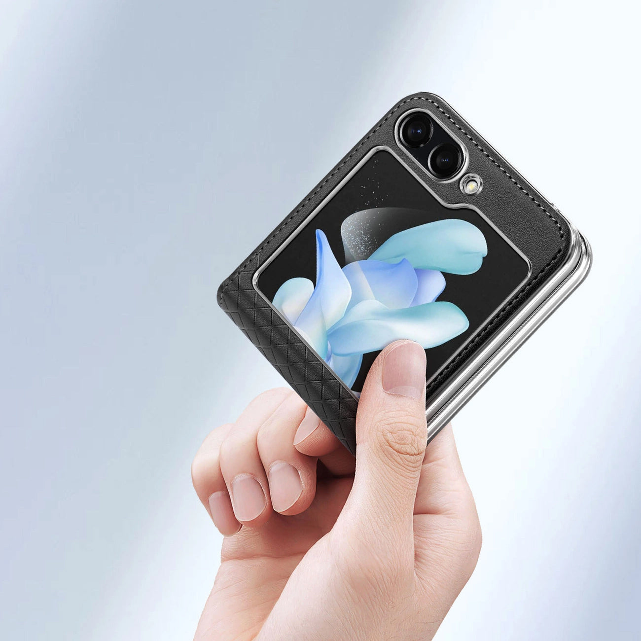 Pouch for Samsung Galaxy Z Flip5 F731, DUX DUCIS, DUX DUCIS, Glossy, Black 