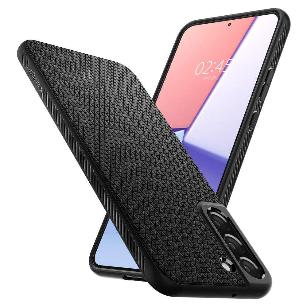 Case for Samsung Galaxy S22+ 5G S906, Spigen, Liquid Air, Black ACS03953