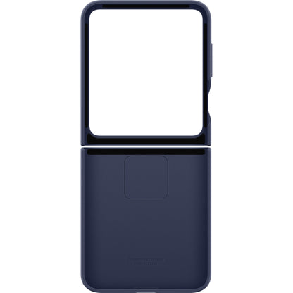 Case for Samsung Galaxy Z Flip6 F741, Silicone Case, Navy Blue EF-PF741TNEGWW