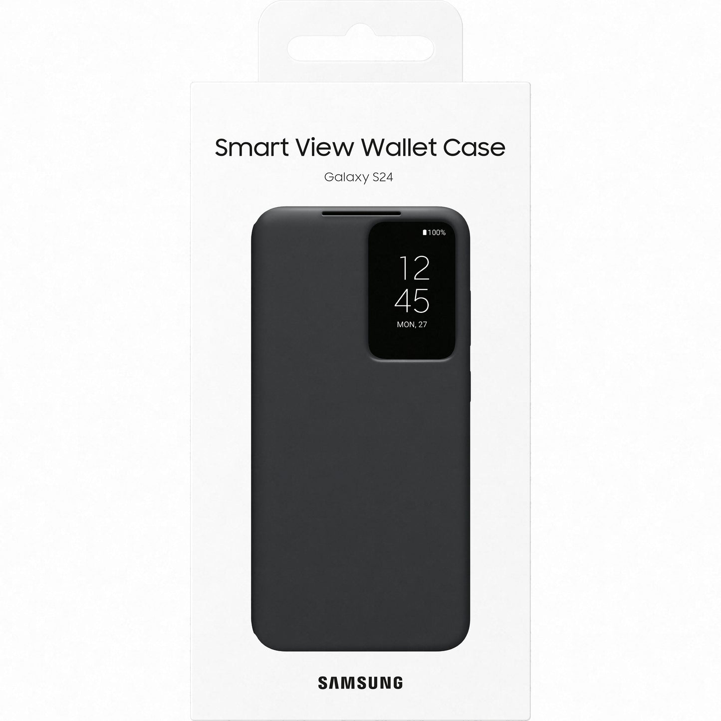 Case for Samsung Galaxy S24 S921, S-View Wallet, Black EF-ZS921CBEGWW