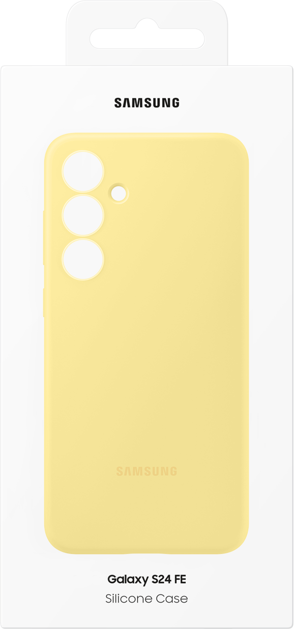 Case for Samsung Galaxy S24 FE S721, Silicone Case, Yellow EF-PS721CYEGWW