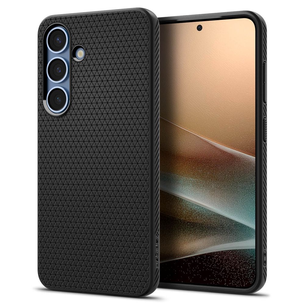 Case for Samsung Galaxy S25 S931, Spigen, Liquid Air, Black ACS09000