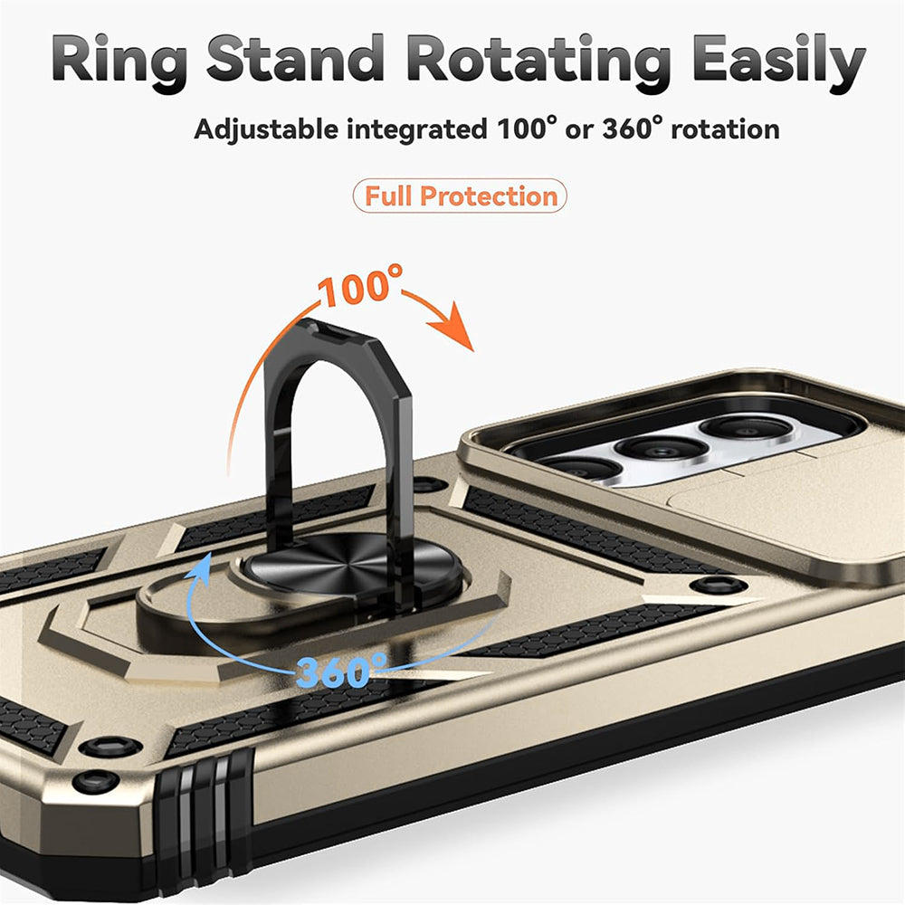 Case for Samsung Galaxy A06 A065, Techsuit, CamShield, Gold
