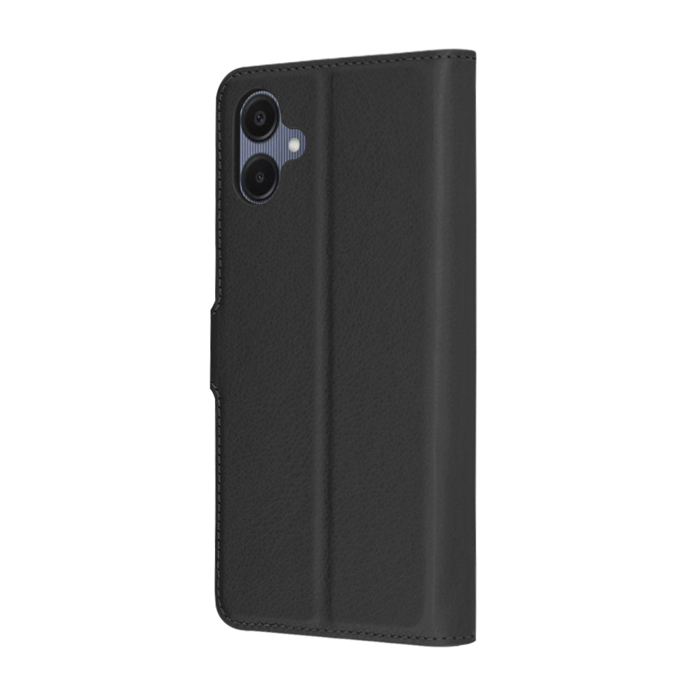 Case for Samsung Galaxy A06 A065, Techsuit, Leather Folio, Black