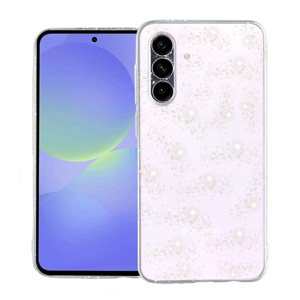Case for Samsung Galaxy A36 A366, Techsuit, SparkleSkin, Transparent