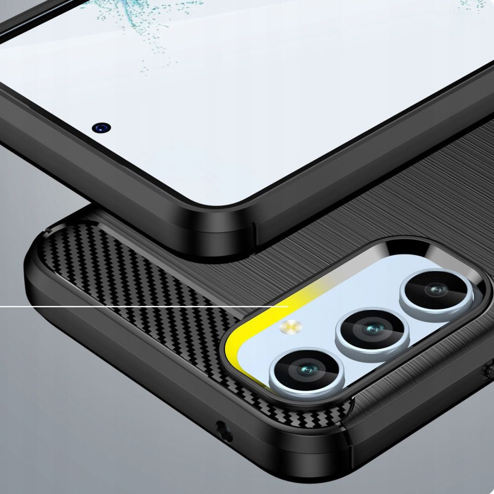 Case for Samsung Galaxy A54 A546, Techsuit, Carbon, Black