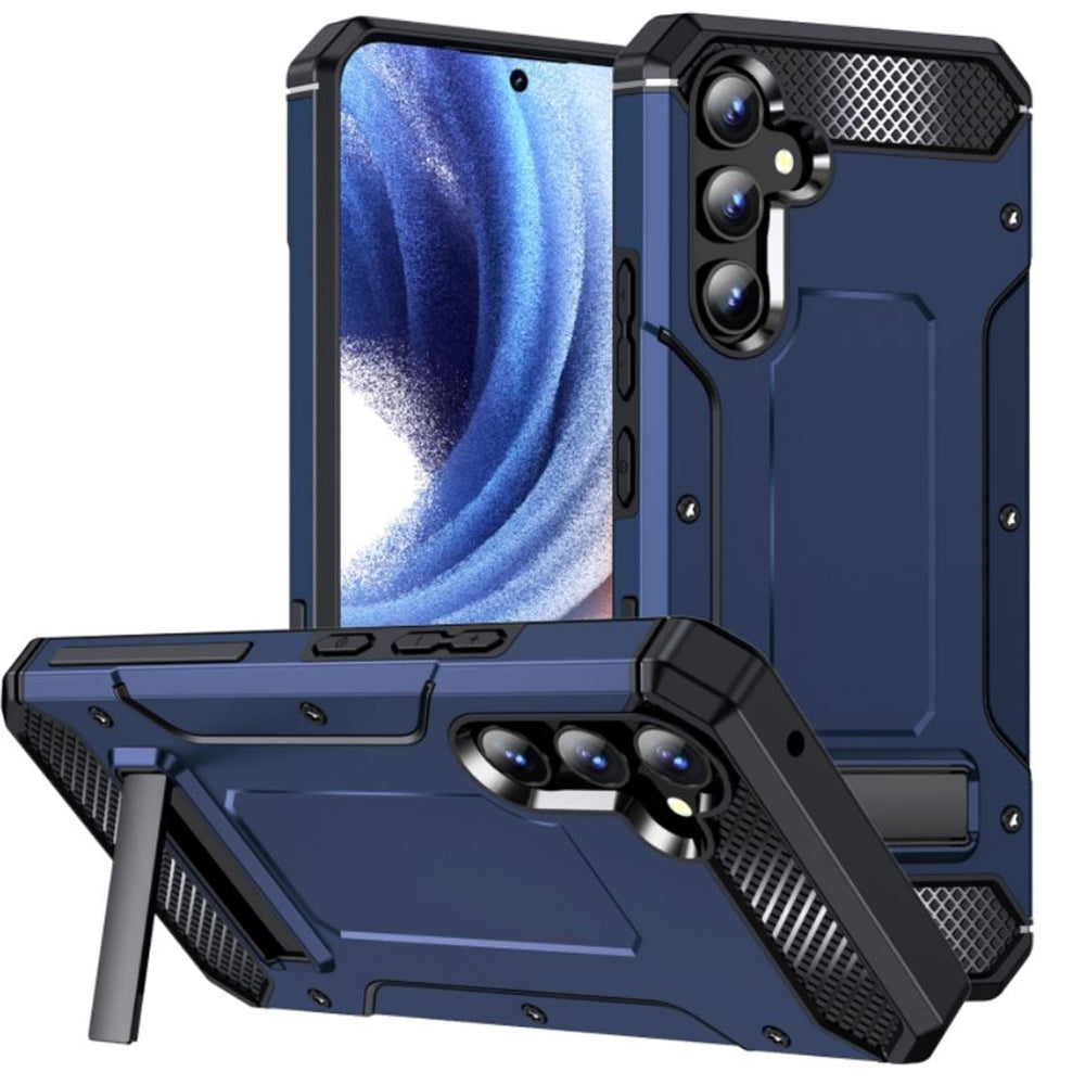Case for Samsung Galaxy A54 A546, Techsuit, Hybrid Armor Kickstand, Blue